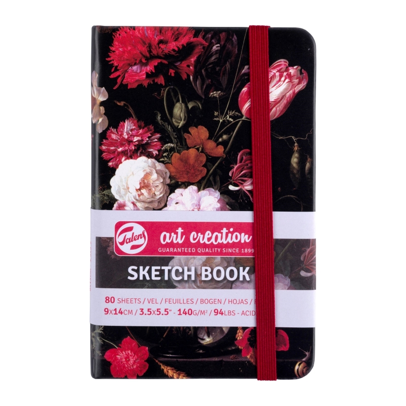 Sketchbook Black 12 x 12 cm 140 g 80 Sheets