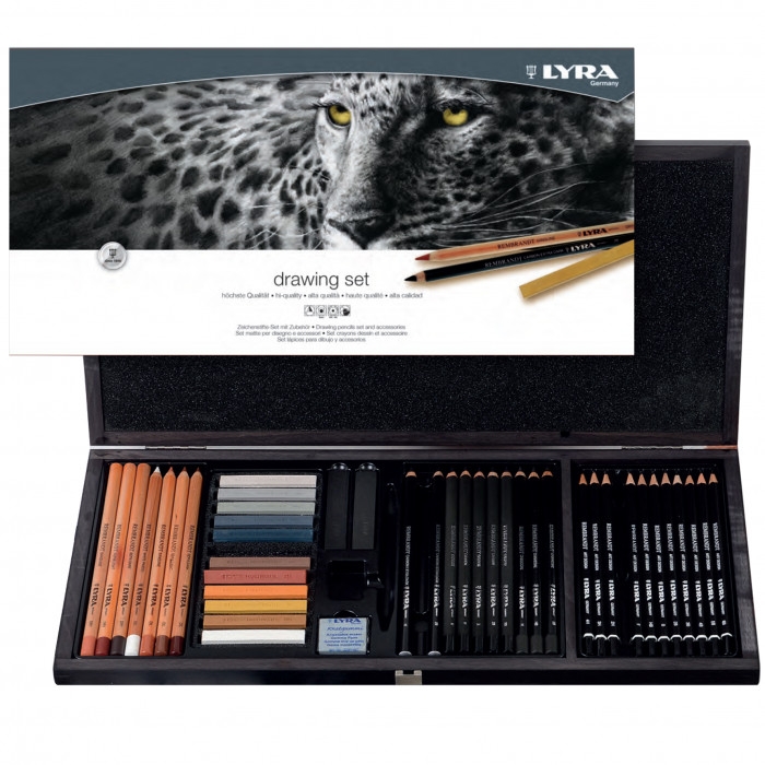 Lyra : Rembrandt Charcoal Pencil Set : 12pcs - Lyra - Brands