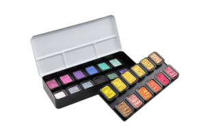 FINETEC® Pearlescent watercolour set Colourful | 24 colours