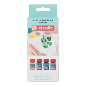 TALENS ART CREATION GLASS & PORCELAIN OPAQUE  Set 4x