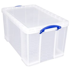 REALLY USEFUL STORAGE BOX CLEAR 84 LITRE