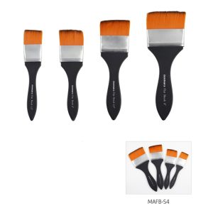 ISOMARS Flat Brush / Wash Brush - Set of 4