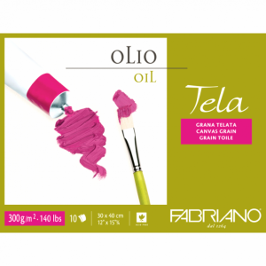 FABRIANO TELA SPECIAL 300GSM OIL PAPER PADS 10 Sheets.