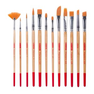 ART CREATION Watercolour brush set of 12 – polyester