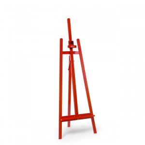 MESCO LYRE WOODEN EASEL STAND RED