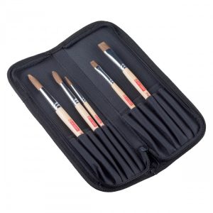 TALENS ART CREATION BRUSHES Set Pony/Polyester With Organizer