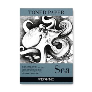 FABRIANO TONED PAPER PAD SEA 50 sheets, 120gsm
