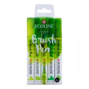 ECOLINE BRUSH PENS Set of 5 - Green