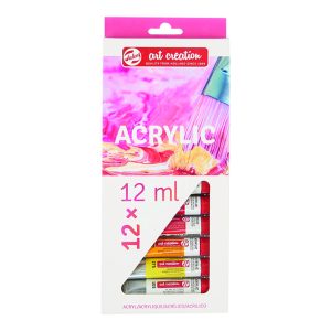 TALENS ART CREATION  Acrylic Colour Set 12 x 12ml.
