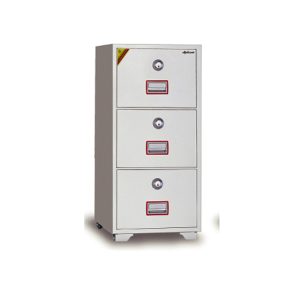 DIPLOMAT 3 DRAWER FIRE FILING CABINETS KEY LOCK 206 KG