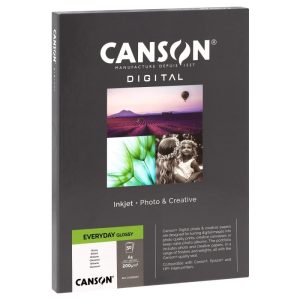 CANSON® A4 Photo & Creative Photo Paper Digital Everyday Gloss 200gsm 50Sheets.