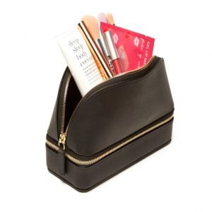 MESCO PU Leather Makeup Bag & Jewellery Box