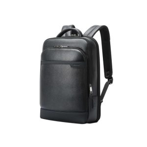 BOPAI Anti-theft Leather Backpack For Laptop 15,6” Black