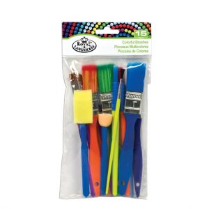 ROYAL & LANGNICKEL Colorful Brush Set-15pcs/Pack.