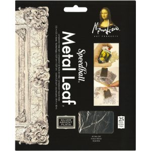Speedball® Mona Lisa Metal Leaf Silver 5.5x5.5" 25Leaves.