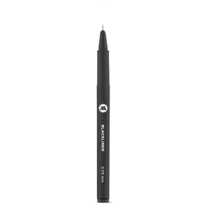 MOLOTOW BLACKLINER 0.05 - 1MM, CHISEL, ROUND PEN