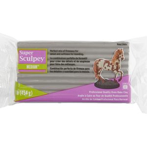 Super Sculpey® Medium 1 lb  (454g) Gray