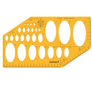 ISOMARS ELLIPSES TEMPLATE With 27 Different Sizes
