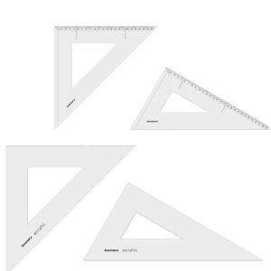 ISOMARS Set Square - TRIANGLE Cut inside