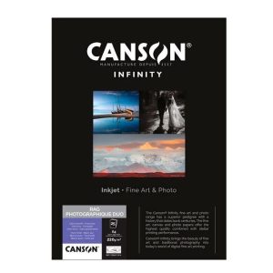 CANSON® A4 Fine Art & Photo Paper INFINITY Rag Photographique Duo 220gsm 25Sheets.
