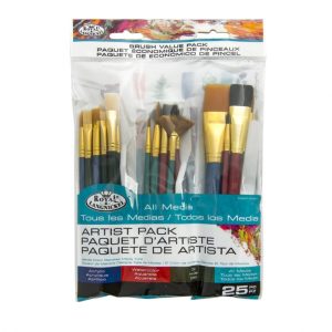 ROYAL & LANGNICKEL ARTIST PACK BRUSH SET/25PCS