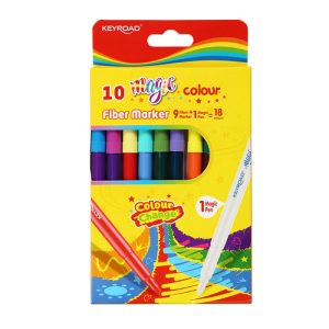 KEYROAD Fiber Marker Pen 10 Colors