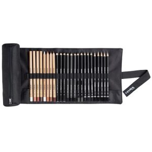 LYRA REMBRANDT SKETCHING ROLL PENCILS SET 24 PCS