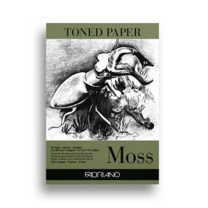 FABRIANO TONED PAPER PAD MOSS 50 sheets, 120gsm