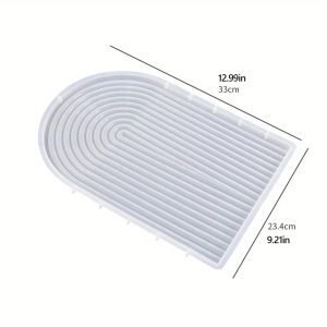 Silicone Mold Wave Coaster U Shaped Tray -large