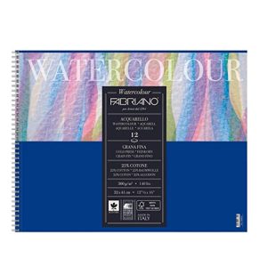 FABRIANO WATERCOLOUR SPIRAL PAD 300GSM. 32X41 CM