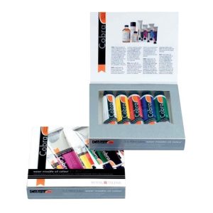 COBRA ARTIST WATER MIXABLE OIL COLOUR SET 5X40ML TUBES
