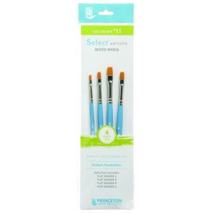 Princeton Select Mix Media Brush Set No. 11, Set of 4