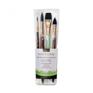 Princeton Neptune Series 4750 Synthetic Squirrel, Brush Set of 4