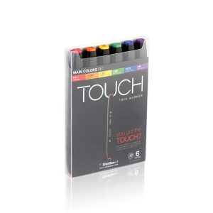 ShinhanArt TOUCH TWIN 6cs Marker SET (Pastel)