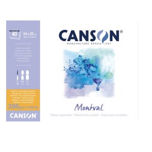 Canson® Montval® Watercolour Pad 200 gsm 40 Sheets
