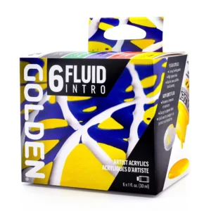 GOLDEN ACRYLICS Fluid Intro Set 30 ml x 6 Colors