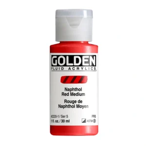 GOLDEN Fluid Acrylics 1fl.oz.(30 ml) cylinder.