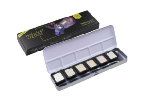 FINETEC® Premium iridescent watercolour set High Sparkle | 6 colours