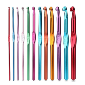 CHARMKEY Aluminium Crochet Hook 12PCS/SET