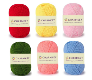 CHARMKEY Fancy Knitting Yarn 50G Assorted Colors