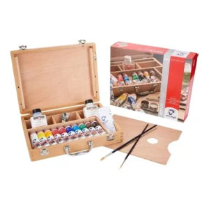 Van Gogh Acrylic colour wooden box Basic | 10 x 40 ml + accessories